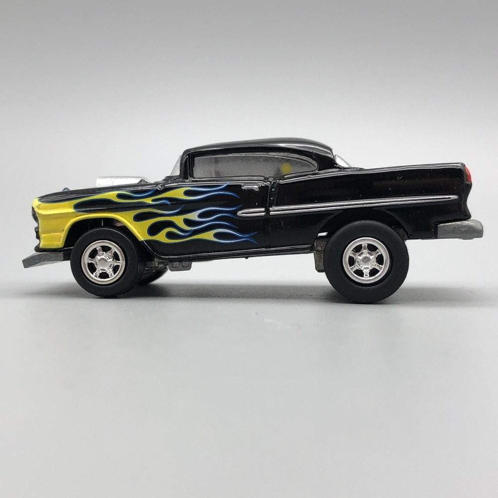 Johnny Lightning Bad Man 1955 '55 Chevrolet Chevy Bel Air Car Black Diecast 1/64